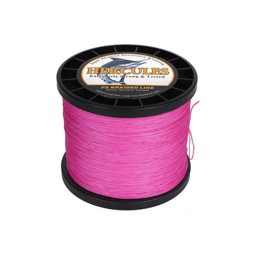 HERCULES 1500M 1640Yds Pink 10lb-250lb PE Braid Fishing Line 12 Strands HERCULES